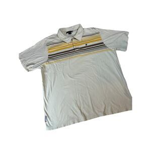 QUIKSILVER Vintage Polo T-Shirt Yellow XXL, Surf Wear, y2k, 90s, Deadstock
